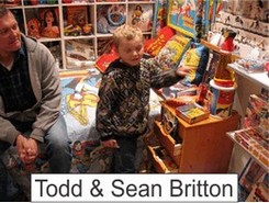 Todd and Sean Britton in the Marston Family Wonder Woman Museum